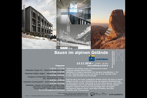 Event in Zusammenarbeit mit Unionbau Bauen im alpinen Gelände 