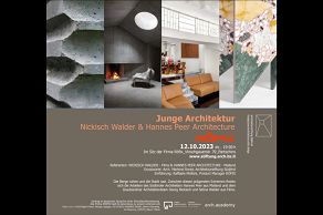 Event mit Röfix: Junge Architektur  Nickisch Walder & Hannes Peer Architecture
